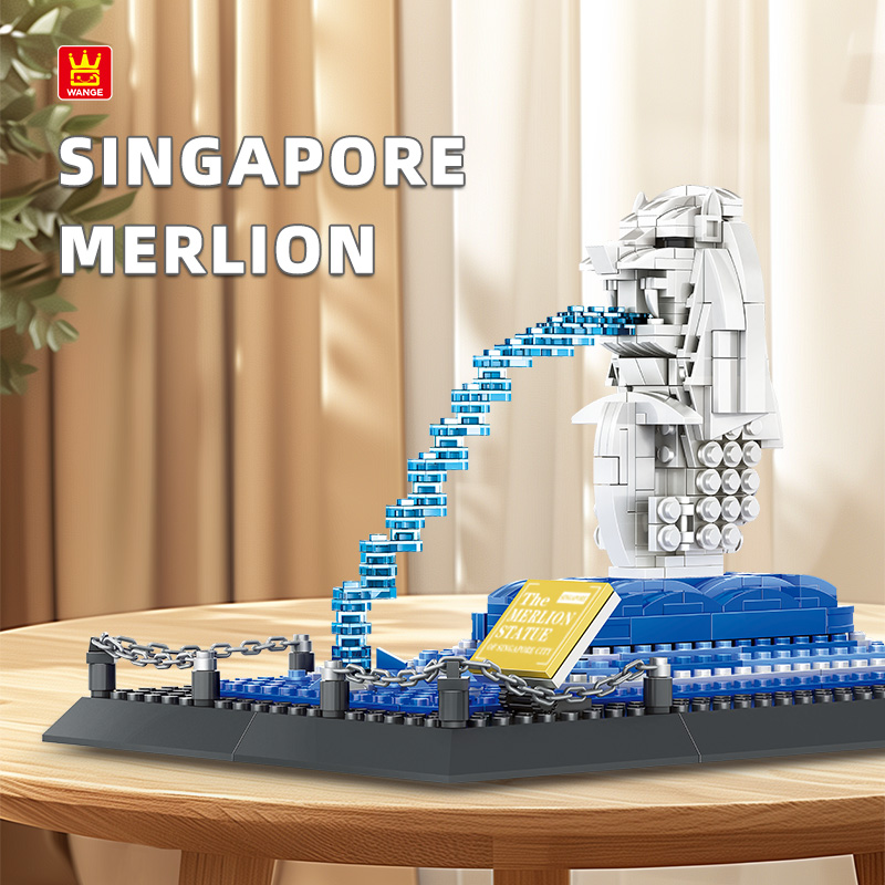 Model Kit Singapore - Bloques de construcción Wange 4218 Singapore