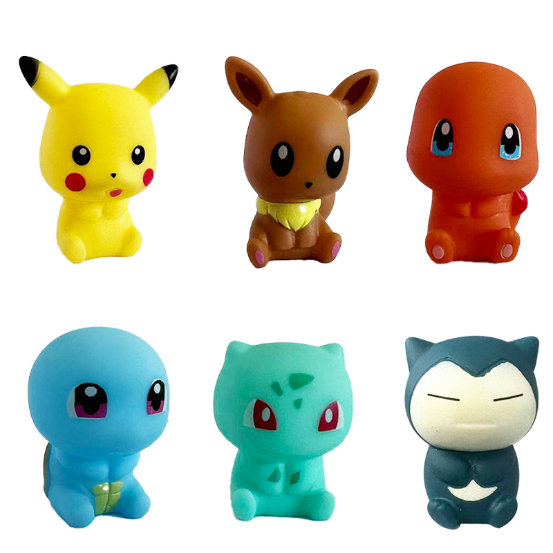 Model Kit Eevee - Juguetes de baño de Pokémon, Pikachu,