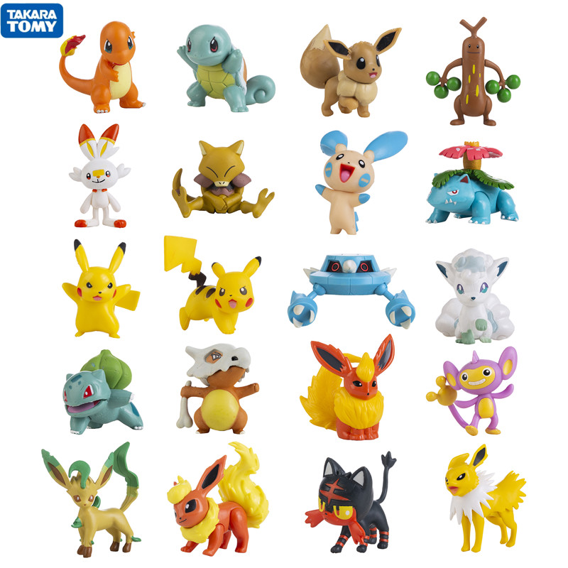 Model Kit Eevee - Nuevo 3-8CM Pokemon dibujos animados calientes