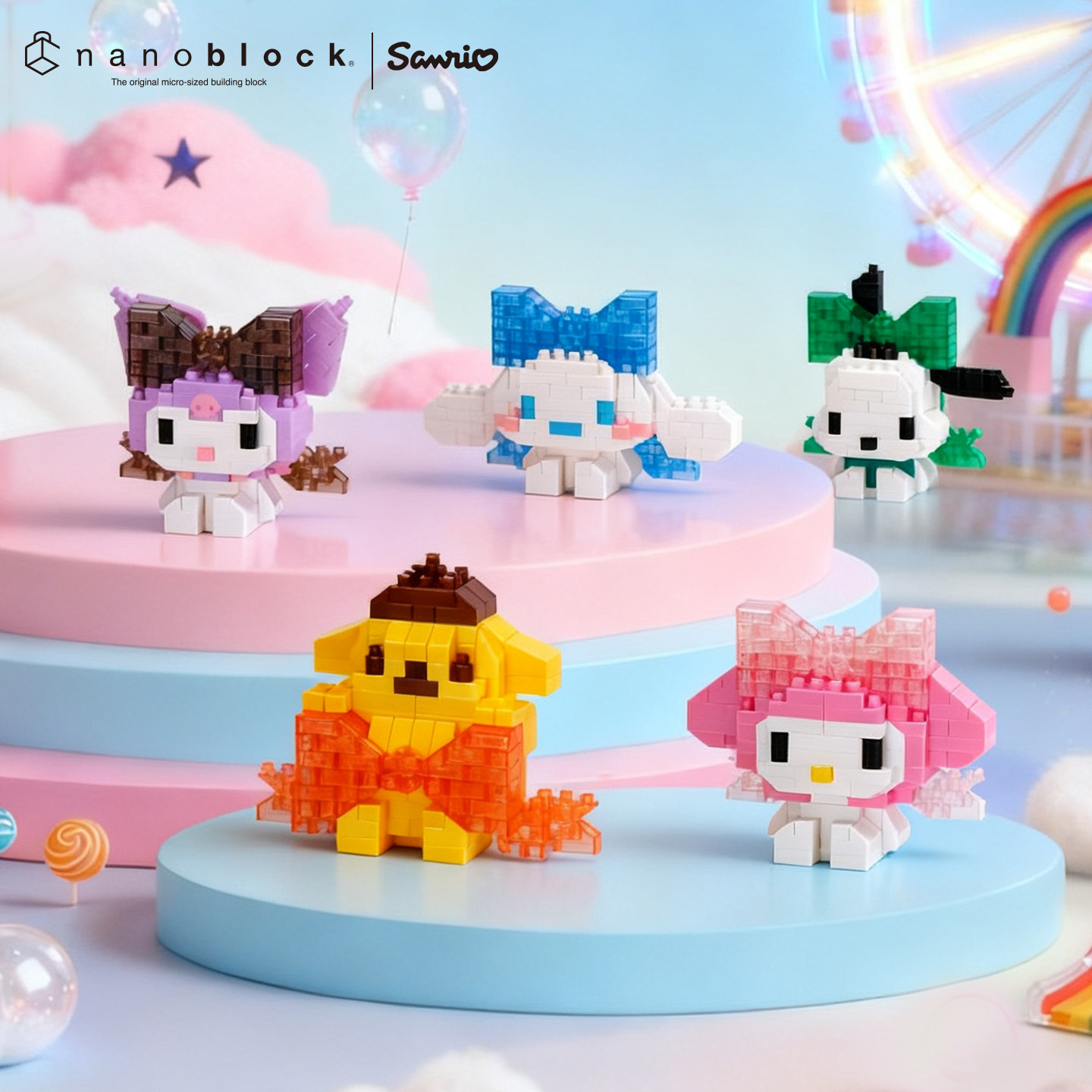 Model Kit Girls - Nanoblock Sanrio Micro Building Blocks, Serie