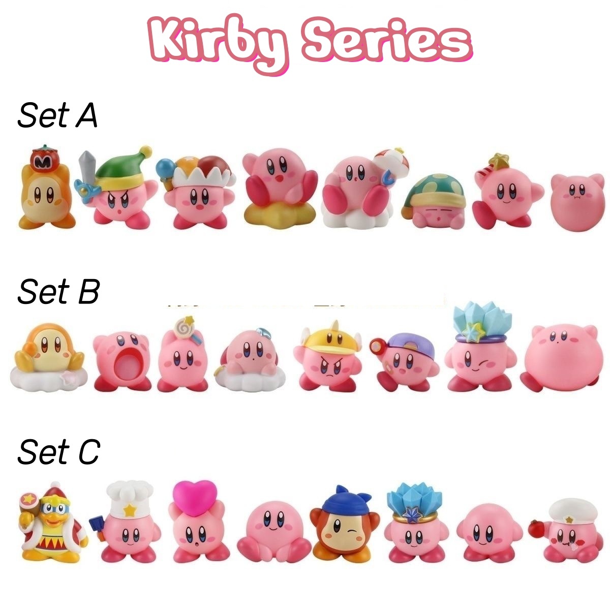 Model Kit Kirby - Figuras de la Serie Kirby Friends