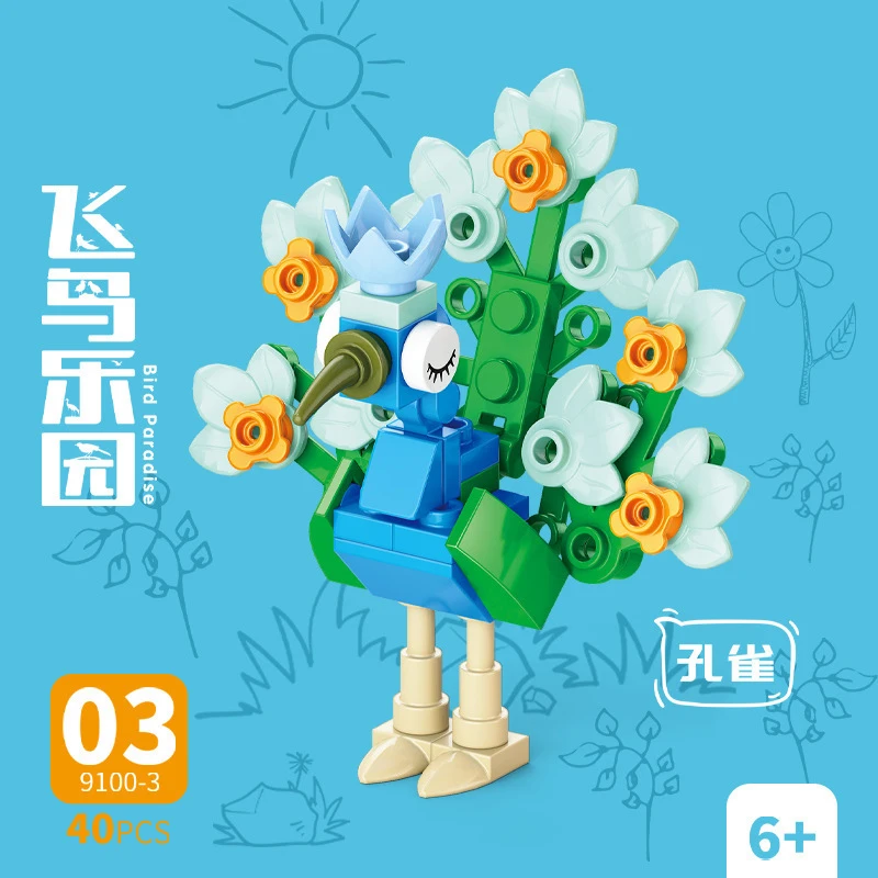 Model Kit Girls - Bloques de Construcción de Animales, Kit