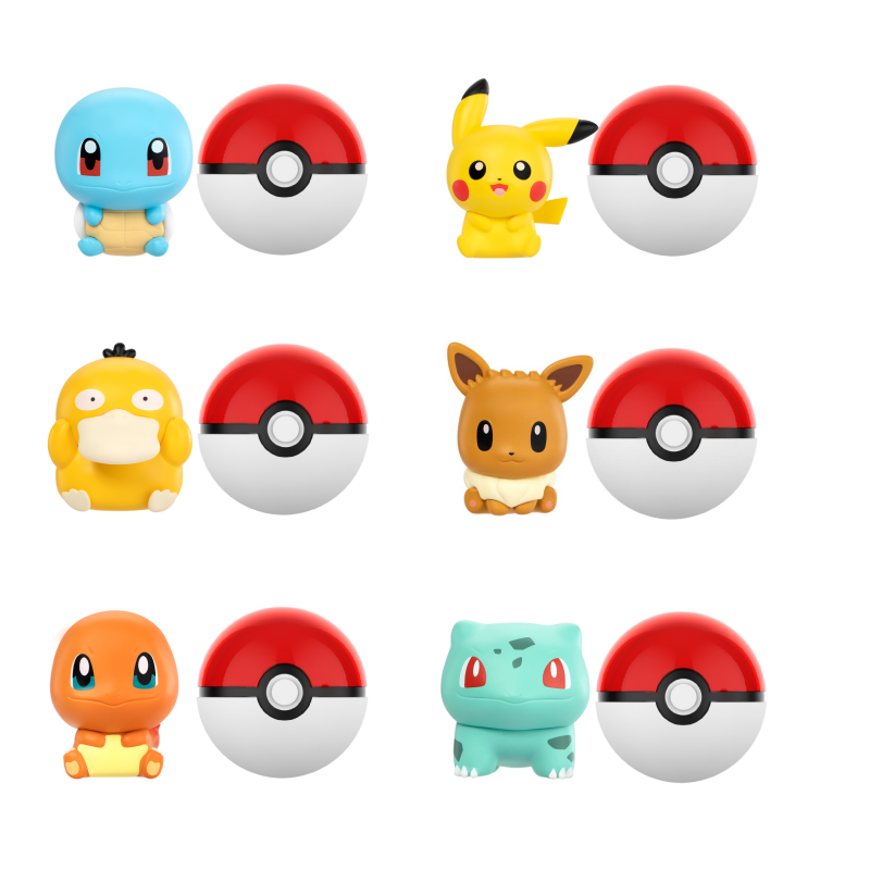 Model Kit Eevee - Anime Pokemon PokeBall Mini muñeca figuras