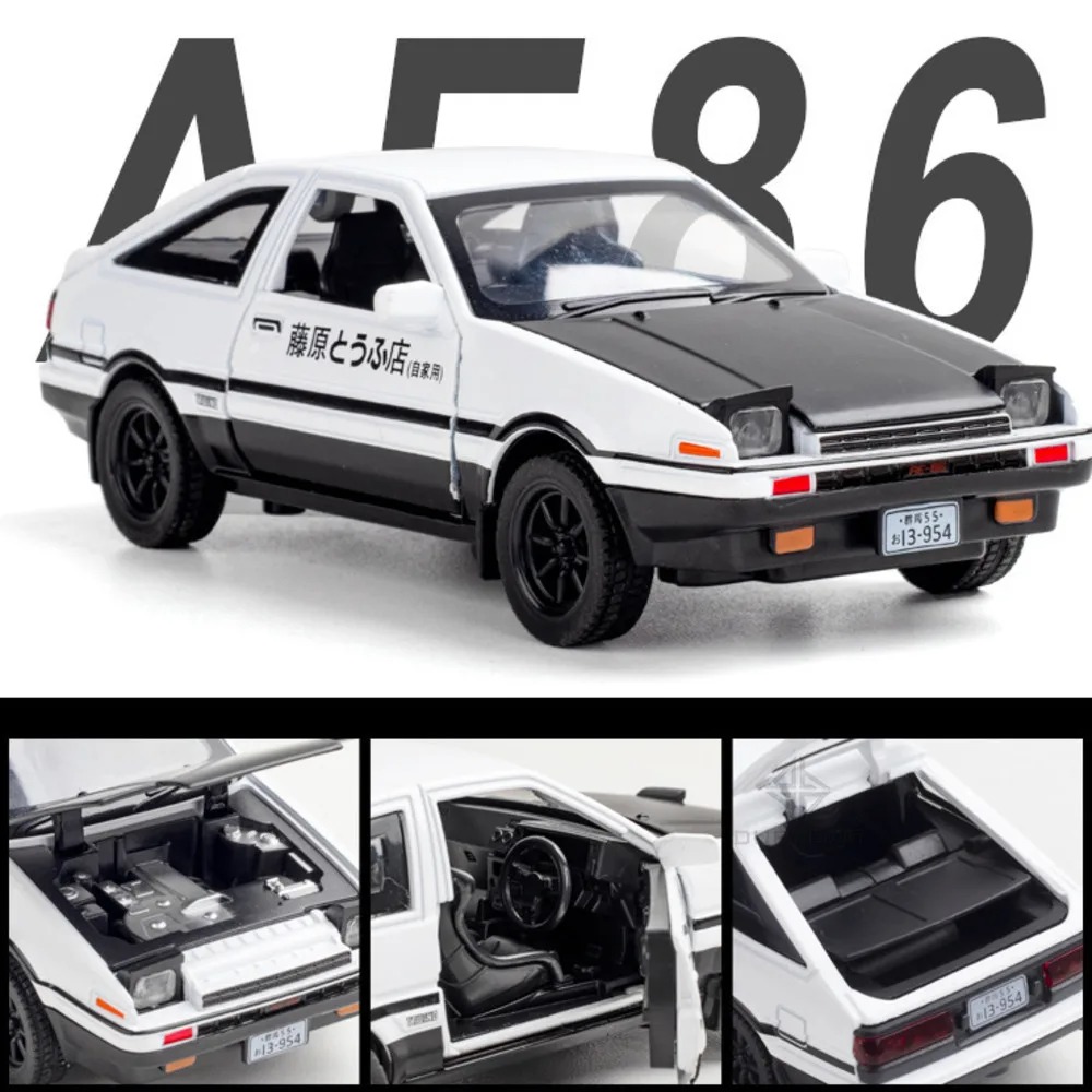 Model Kit Ae86 - Modelo de coche de aleación fundido