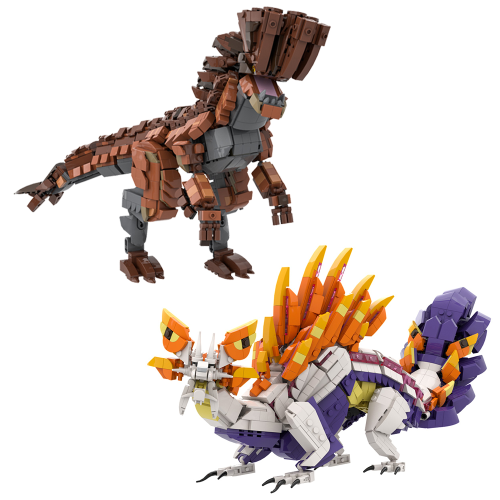 Model Kit Dragon - Juegos populares MOC Monster Hunter Barroth