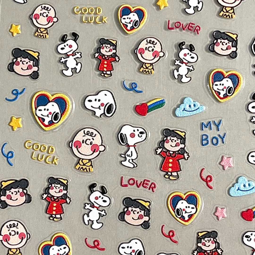 Waterslide Decal Paper - Pegatinas 3D en relieve de Snoopy