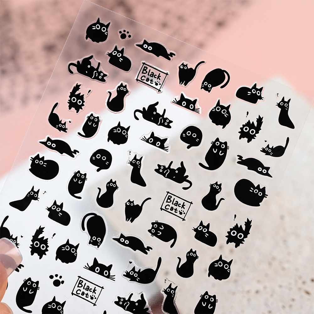 6/12 pegatinas de gato negro p - Waterslide Decal Paper reseña y precio