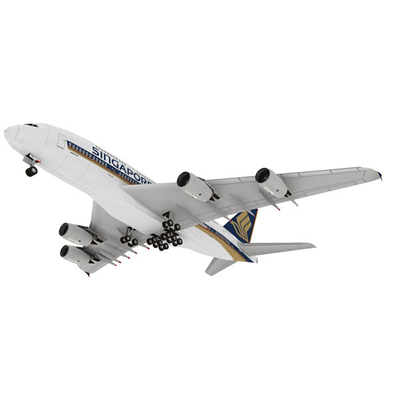 Avión de pasajeros Airbus A380 - Model Kit Singapore reseña y precio