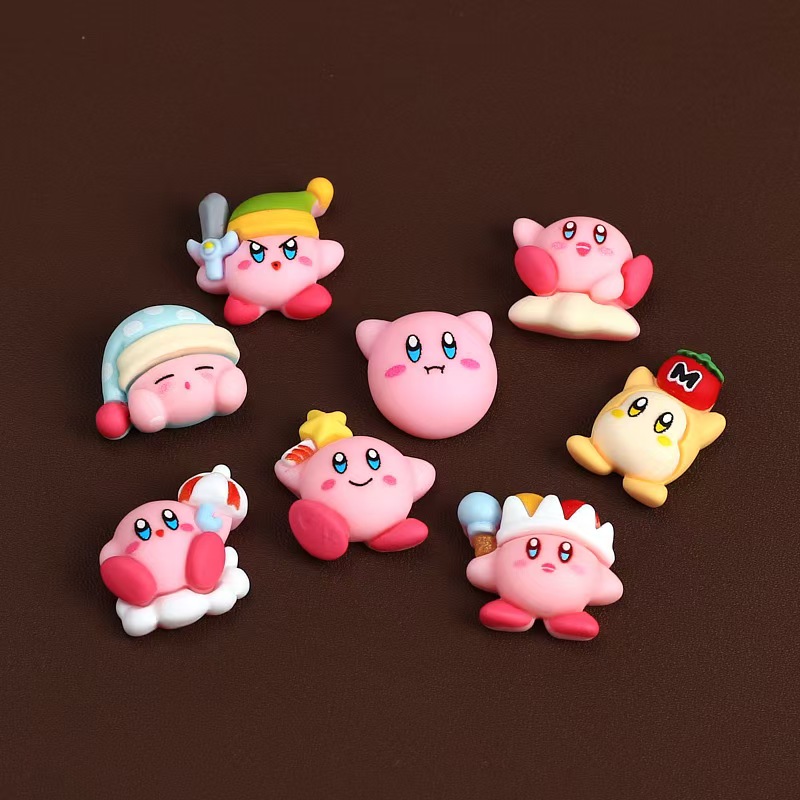 8 unids/set figura de Anime bo - Model Kit Kirby reseña y precio