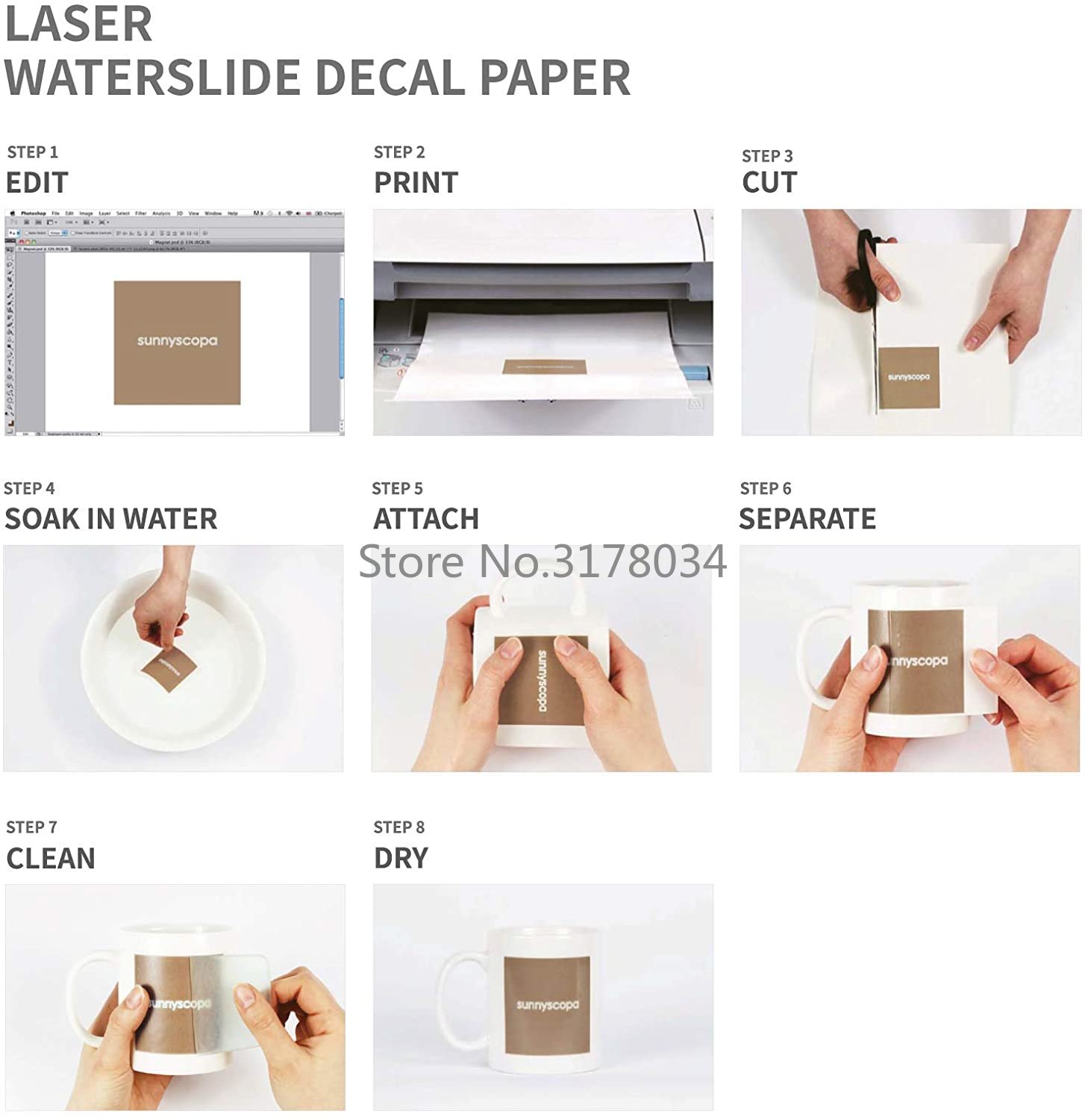 Papel de transferencia de calc - Waterslide Decal Paper reseña y precio