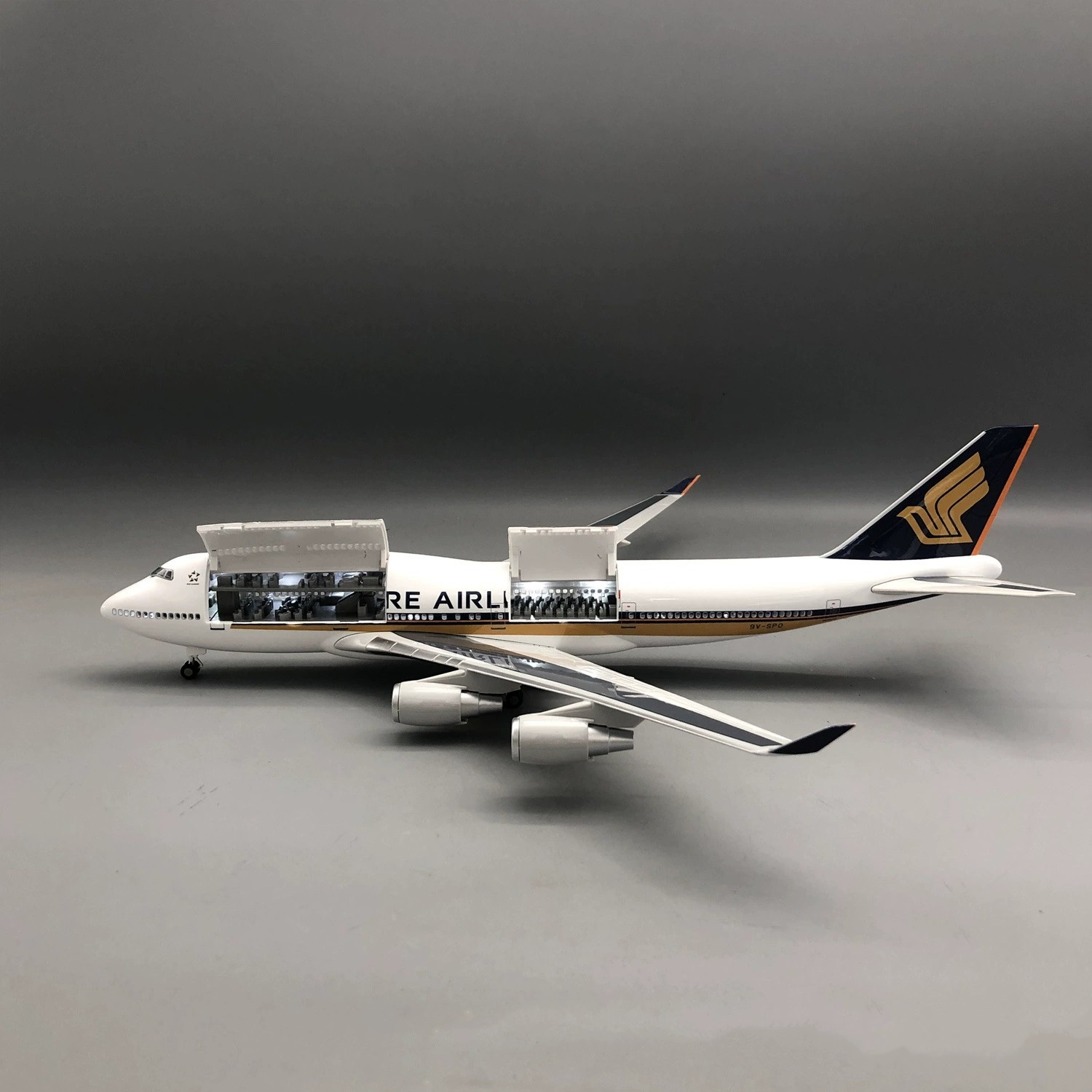Avión de Resina a Escala 1:160 - Model Kit Singapore reseña y precio
