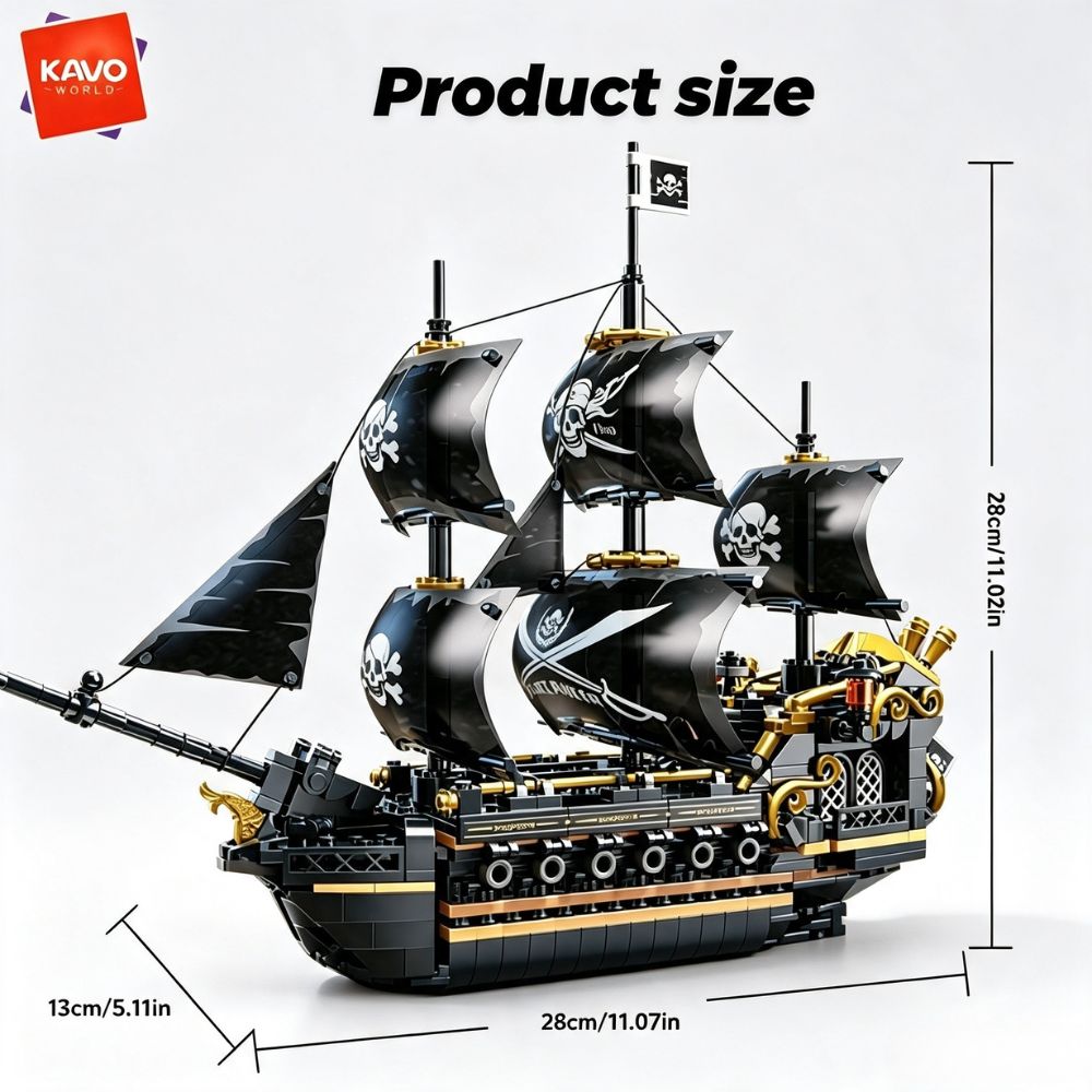 KAVOWORLD 801 piezas, Barco Pi - Model Kit Ikaruga reseña y precio