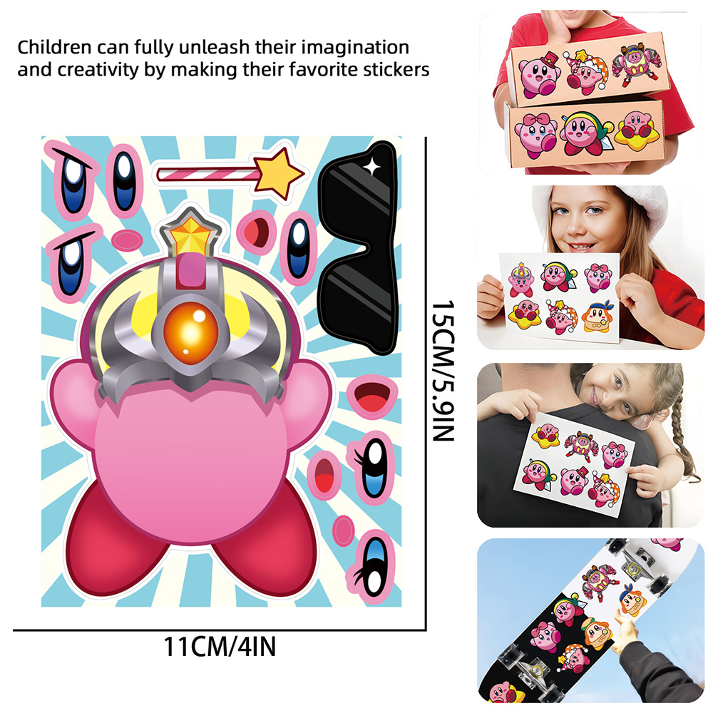 8/16 hojas de pegatinas de rom - Model Kit Kirby reseña y precio