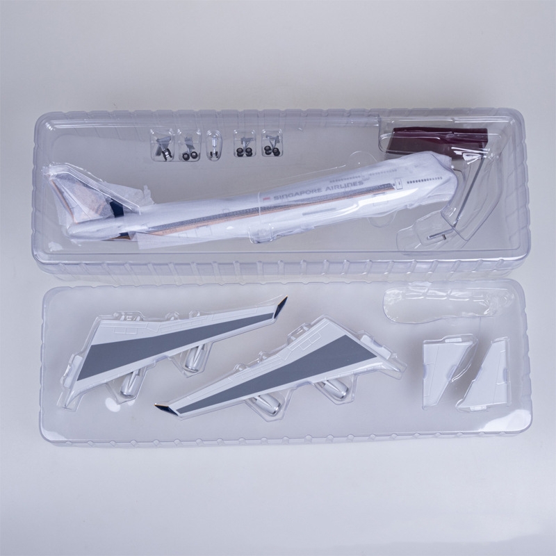 Modelo de avión B747-400 de Si - Model Kit Singapore reseña y precio