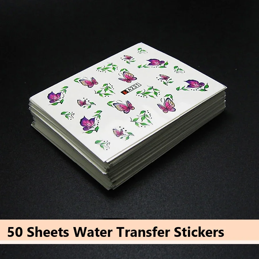 50 Pegatinas para Uñas con Dis - Waterslide Decal Paper reseña y precio