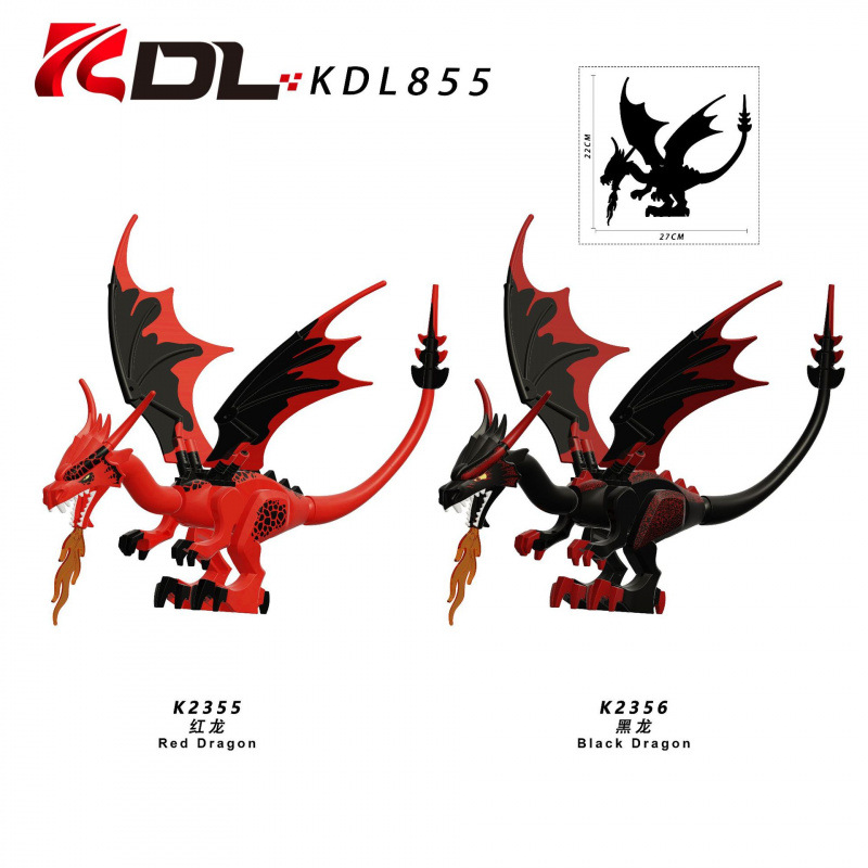 Figura de dragón rojo y dragón - Model Kit Dragon reseña y precio